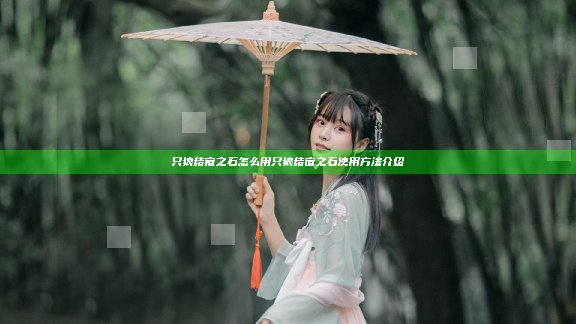 只狼结宿之石怎么用 只狼结宿之石使用方法介绍